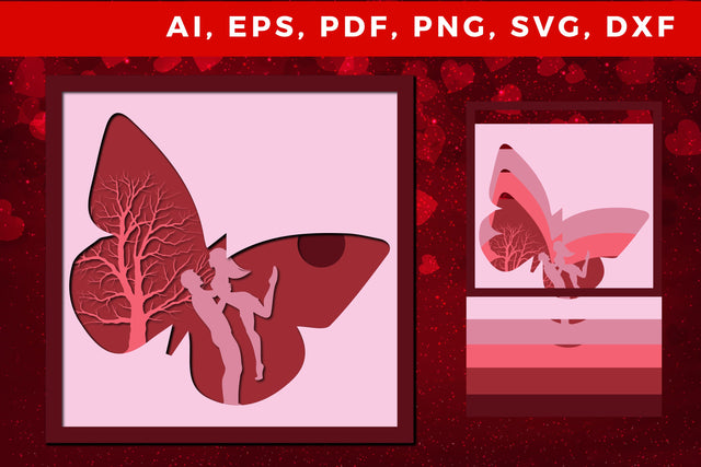 multi Layer valentine 3d SVG cut file SVG MD JOYNAL ABDIN 