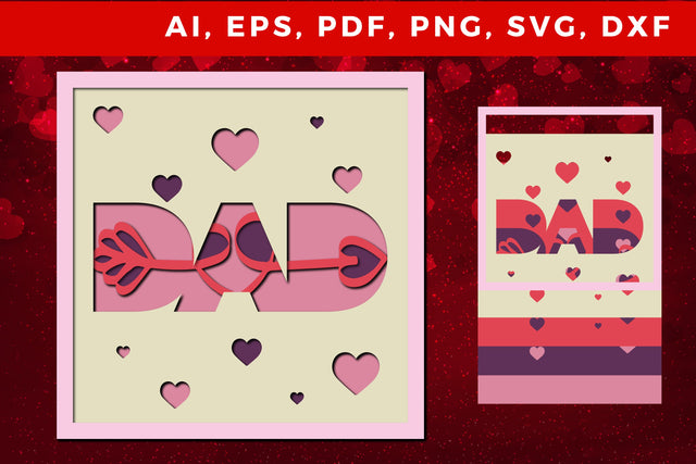 multi Layer valentine 3d SVG cut file SVG MD JOYNAL ABDIN 