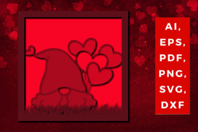 multi Layer valentine 3d SVG cut file SVG MD JOYNAL ABDIN 