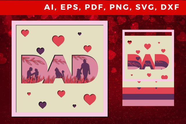 multi Layer valentine 3d SVG cut file SVG MD JOYNAL ABDIN 