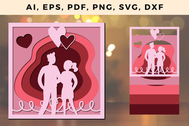 Multi Layer valentine Design 3d SVG File SVG MD JOYNAL ABDIN 