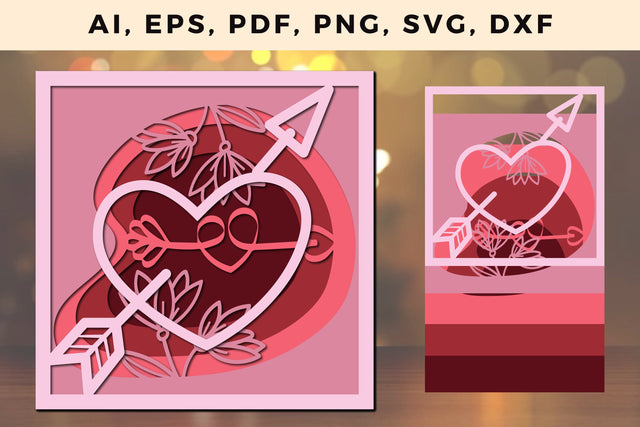 Multi Layer valentine Design 3d SVG File SVG MD JOYNAL ABDIN 