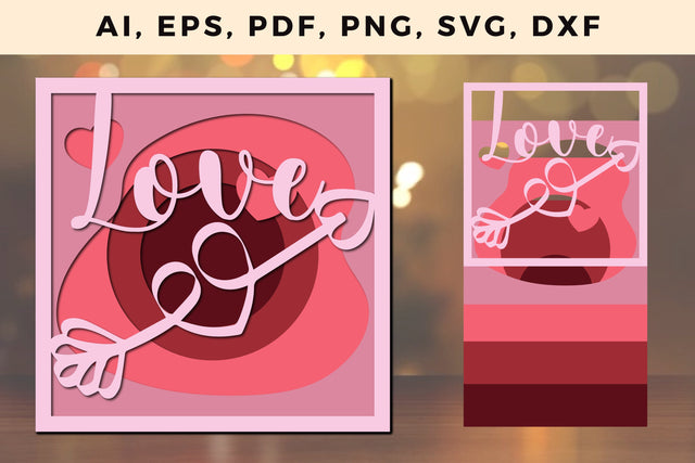 Multi Layer valentine Design 3d SVG File SVG MD JOYNAL ABDIN 