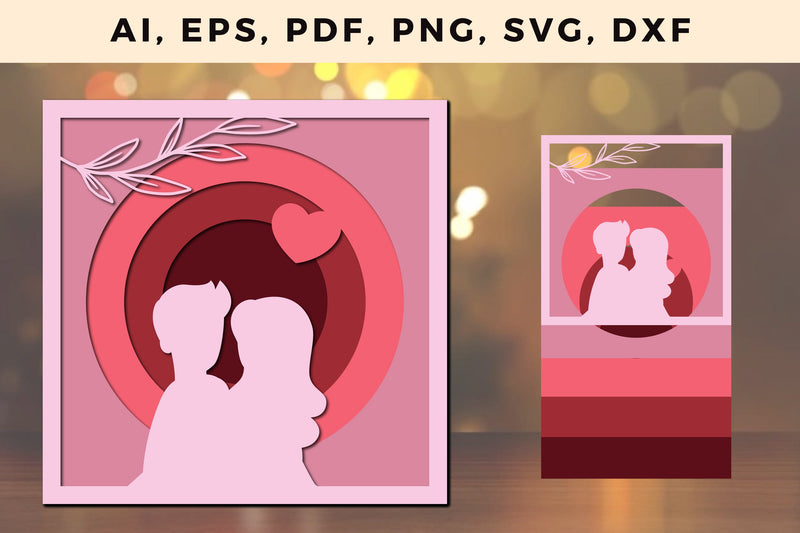 Multi Layer valentine Design 3d SVG File SVG MD JOYNAL ABDIN 