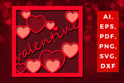 Multi Layer valentine Design 3d SVG File SVG MD JOYNAL ABDIN 