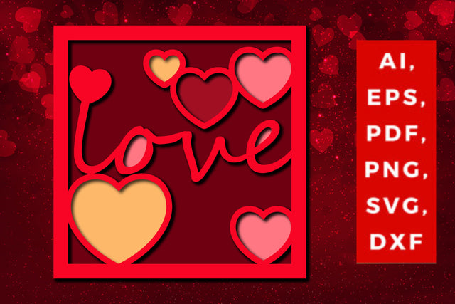 Multi Layer valentine Design 3d SVG File SVG MD JOYNAL ABDIN 