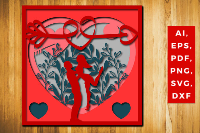 Multi Layer valentine Design 3d SVG File SVG MD JOYNAL ABDIN 