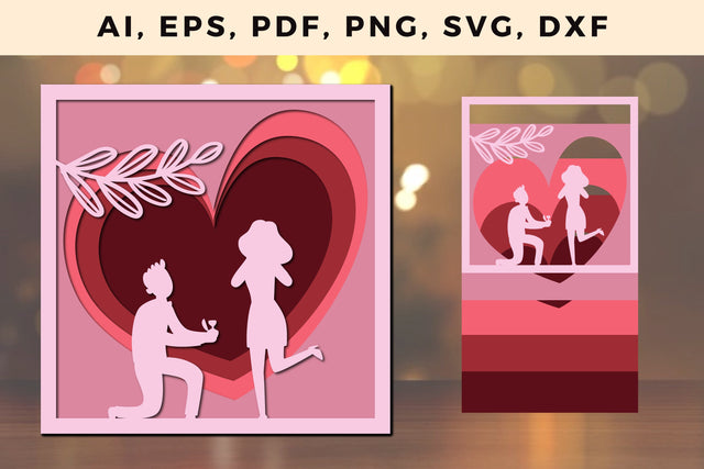 Multi Layer valentine Design 3d SVG File SVG MD JOYNAL ABDIN 
