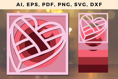 Multi Layer valentine Design 3d SVG File SVG MD JOYNAL ABDIN 