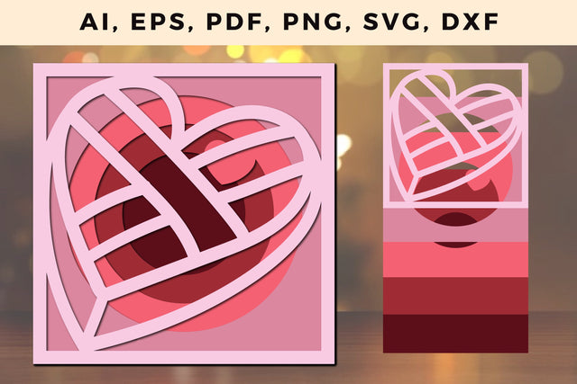 Multi Layer valentine Design 3d SVG File SVG MD JOYNAL ABDIN 