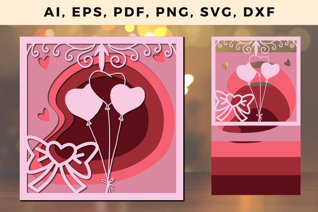 Multi Layer valentine Design 3d SVG File SVG MD JOYNAL ABDIN 