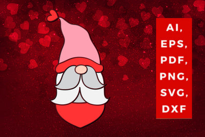 multi-layer valentine Gnome svg cut file SVG MD JOYNAL ABDIN 