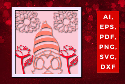 multi layer valentine rose design svg SVG MD JOYNAL ABDIN 