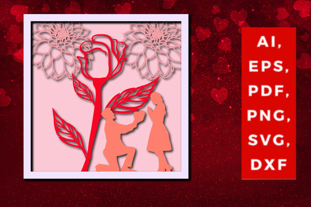 multi layer valentine rose design svg SVG MD JOYNAL ABDIN 