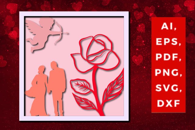 multi layer valentine rose design svg SVG MD JOYNAL ABDIN 