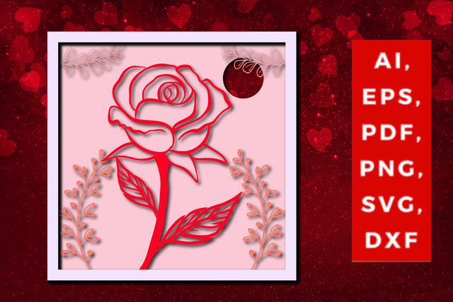 multi layer valentine rose design svg SVG MD JOYNAL ABDIN 
