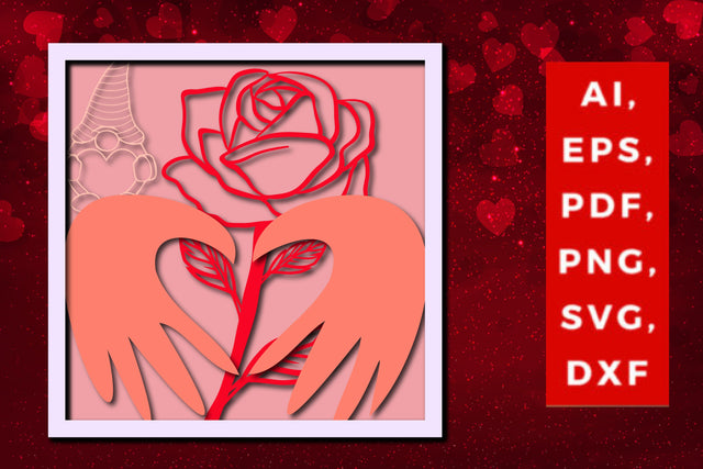 multi layer valentine rose design svg SVG MD JOYNAL ABDIN 