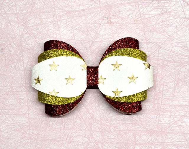 Multicolored bow template SVG ArtiCuties 