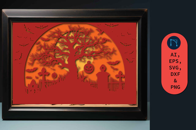 Multilayer Halloween Shadowbox SV SVG MD JOYNAL ABDIN 