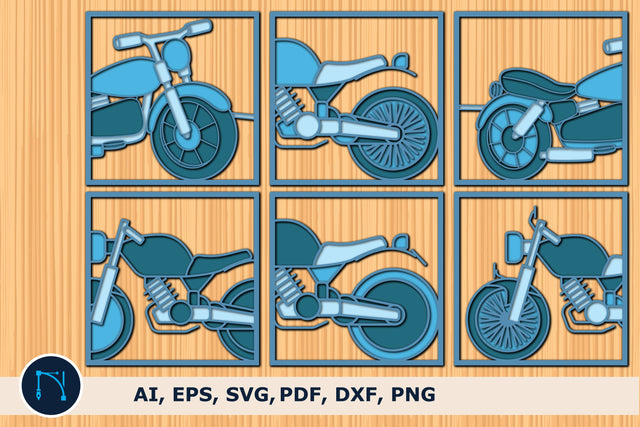 multilayer motorbike decor SVG bundle SVG MD JOYNAL ABDIN 