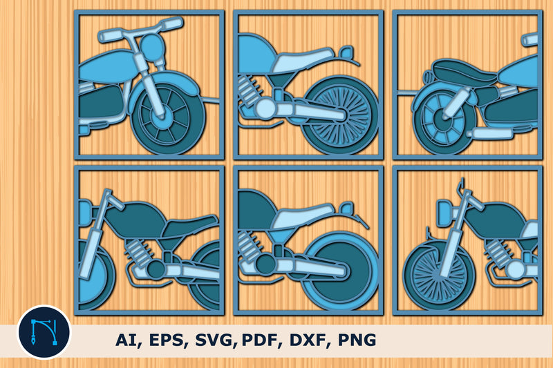 multilayer motorbike decor SVG bundle SVG MD JOYNAL ABDIN 