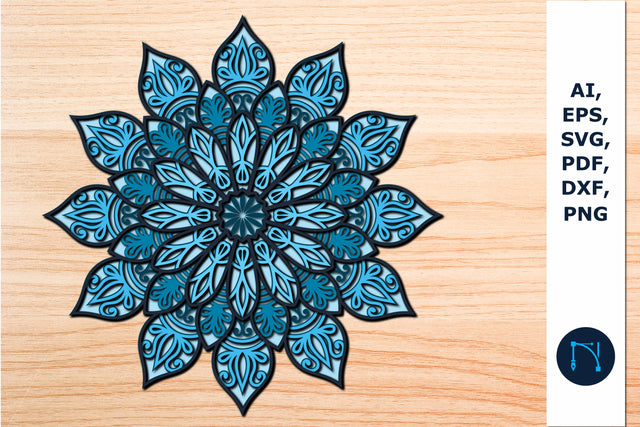 multilayer paper cut mandala 3d SVG SVG MD JOYNAL ABDIN 