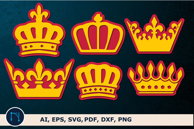 multilayer Royal Crown svg bundle SVG MD JOYNAL ABDIN 