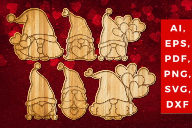 multilayer valentine gnomes SVG bundle SVG MD JOYNAL ABDIN 