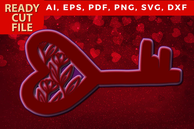 multilayer valentine key symbol SVG SVG MD JOYNAL ABDIN 