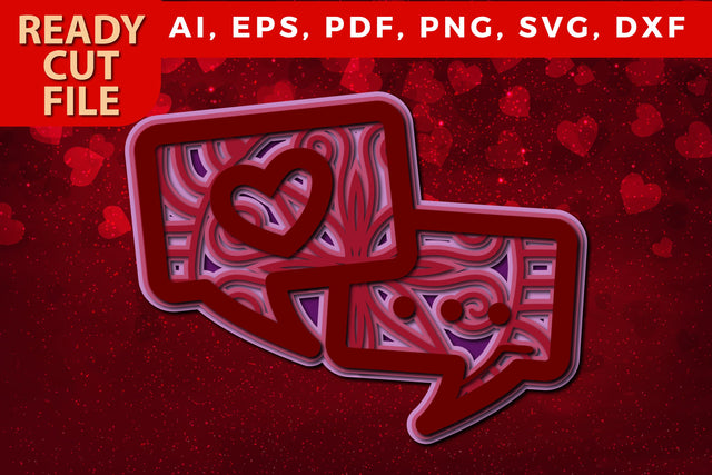 multilayer valentine SMS symbol SVG SVG MD JOYNAL ABDIN 