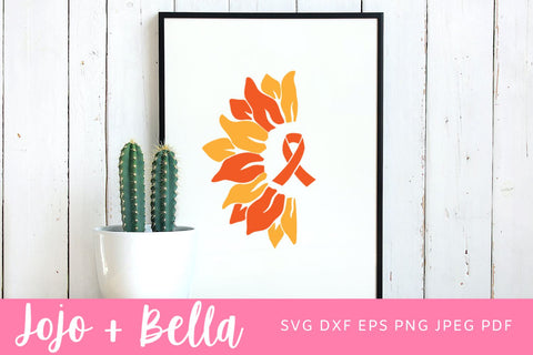 Multiple Sclerosis Svg, MS Svg, Sunflower SVG, Cricut project ideas, Clip art, Silhouette cameo, MS, autoimmune disease, Cricut SVG Jojo&Bella 