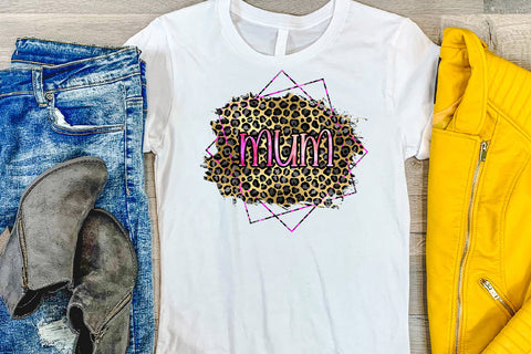 Mum Leopard Print Sublimation I Mothers Day Sublimation Sublimation Happy Printables Club 