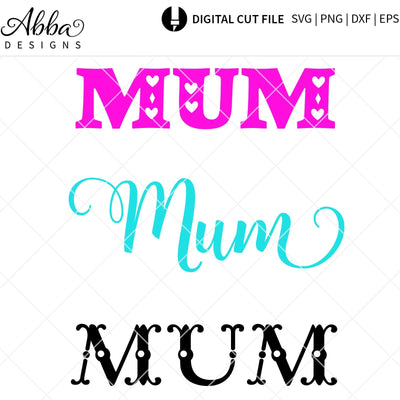 Mum Type SVG Abba Designs 
