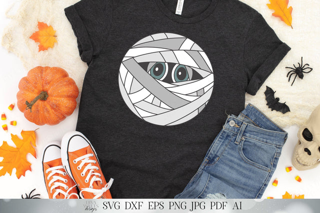Mummy | Halloween Design | Cutting File and Printable | SVG DXF and More | Halloween Sign | Halloween Shirt | Halloween Pillow SVG Diva Watts Designs 