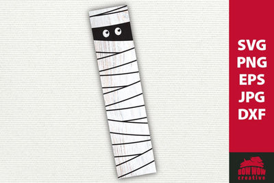 Mummy Halloween Porch Sign | SVG EPS JPG PNG DXF SVG Bow Wow Creative 