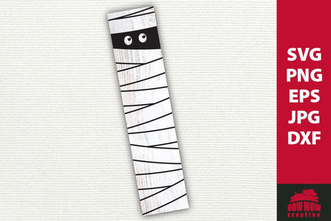 Mummy Halloween Porch Sign | SVG EPS JPG PNG DXF SVG Bow Wow Creative 