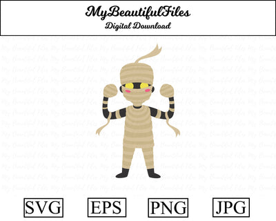 mummy - halloween SVG MyBeautifulFiles 