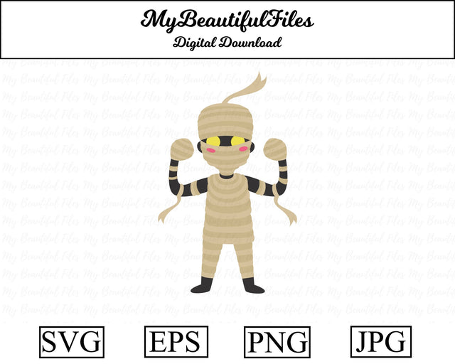 mummy - halloween SVG MyBeautifulFiles 
