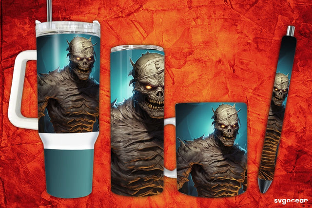 Mummy-werewolf Wrap Bundle | Tumbler | Mug | Pen Sublimation SvgOcean 