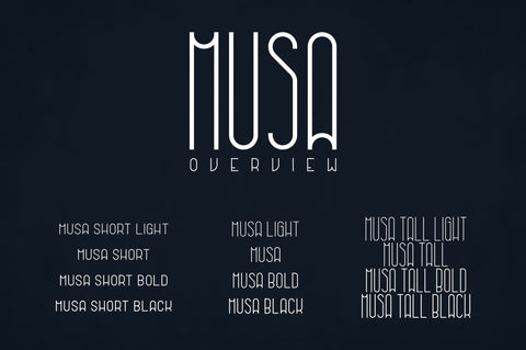Musa Display Typeface - 12 fonts Font VPcreativeshop 
