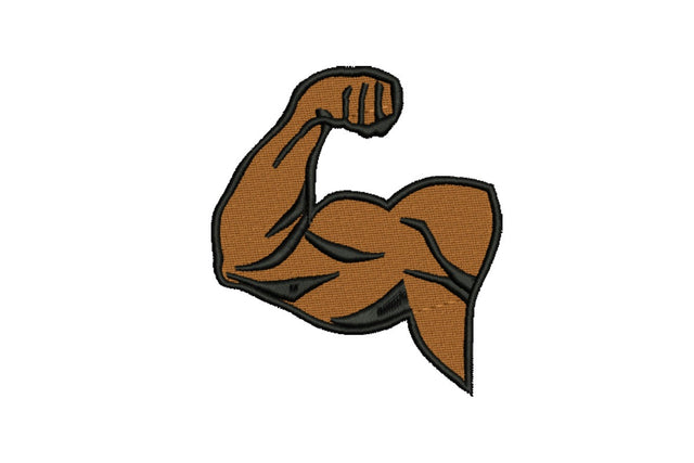 Muscle Hand Embroidery design. Strongman design Embroidery/Applique DESIGNS NextEmbroidery 