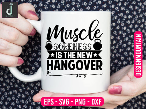 Muscle Soreness is the new Hangover Svg design SVG Alihossainbd 