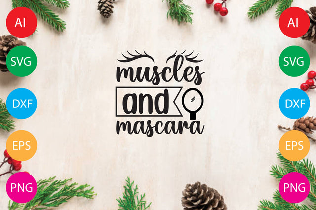 Muscles and Mascara SVG CraftlabSvg29 