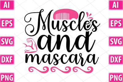 Muscles and mascara SVG SVGista 