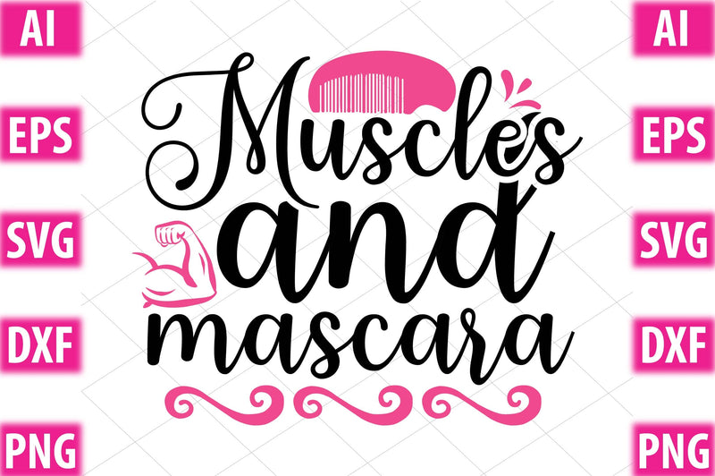 Muscles and mascara SVG SVGista 