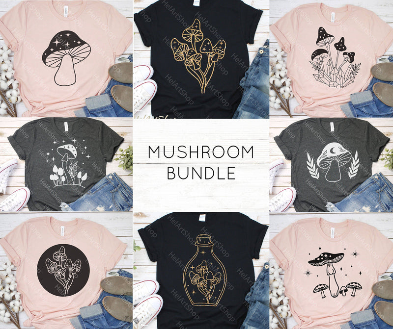 Mushroom Bundle Svg, Witchy svg SVG _HelArtShop_ 