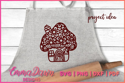 Mushroom House SVG Bundle SVG Emma Dawn Designs 