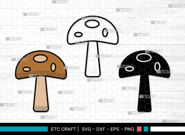 Mushroom Icons Color, Mushroom Svg, Fungi Svg, Mushrooms, Cute Mushrooms, Mushroom Bundle, Icon Bundle, Svg Cut File, Dxf, Eps, Png, SVG ETC Craft 
