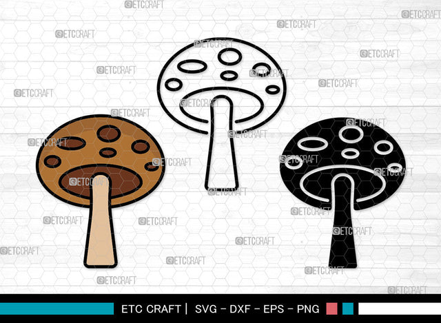Mushroom Icons Color, Mushroom Svg, Fungi Svg, Mushrooms, Cute Mushrooms, Mushroom Bundle, Icon Bundle, Svg Cut File, Dxf, Eps, Png, SVG ETC Craft 