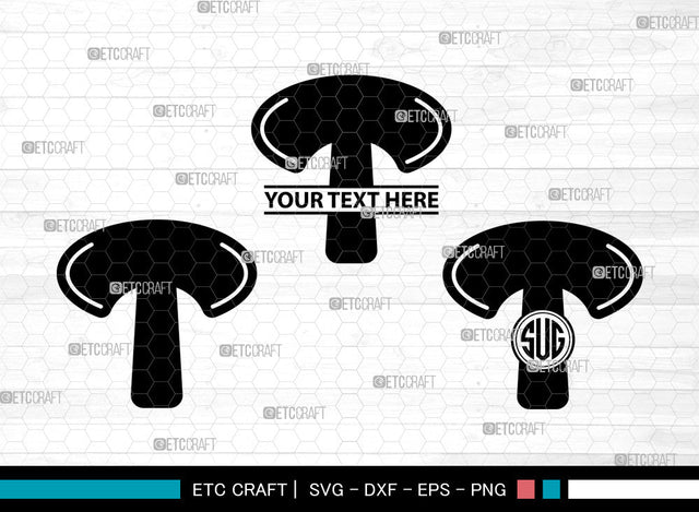 Mushroom Icons Monogram, Mushroom Svg, Fungi Svg, Mushrooms, Cute Mushrooms, Mushroom Monogram, Icon Monogram, Svg Cut File, Dxf, Eps, Png, SVG ETC Craft 